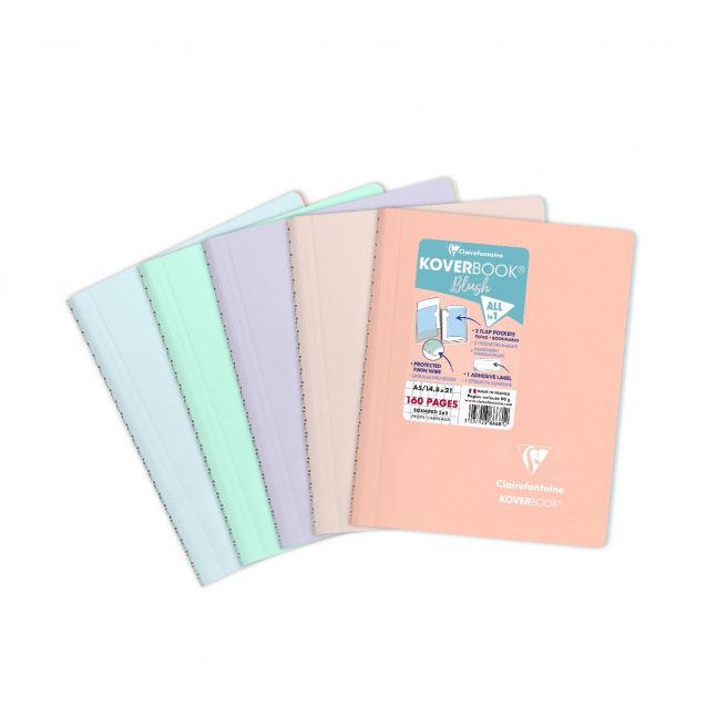 Spiraalvormig schrift CLAIREFONTAINE KOVERBOOK BLUSH Spiraalvormig schrift CLAIREFONTAINE KOVERBOOK BLUSH