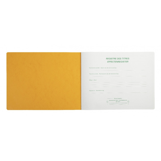 Registre Exacompta 9401X - TITRES POUR  S.R.L Registre Exacompta 9401X - TITRES POUR  S.R.L