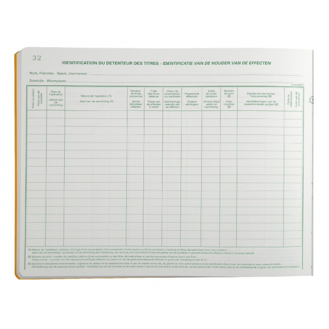 Registre Exacompta 9401X - TITRES POUR  S.R.L Registre Exacompta 9401X - TITRES POUR  S.R.L