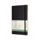 Moleskine Agenda 18 MAANDEN - Groot 13 x 21 cm - 1 week over 2 pagina's met notities