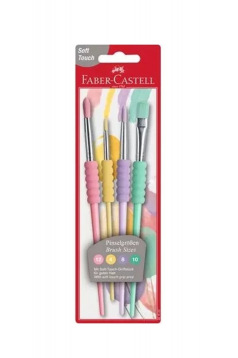 Faber-Castell penselen met SOFT TOUCH grip - set van 4