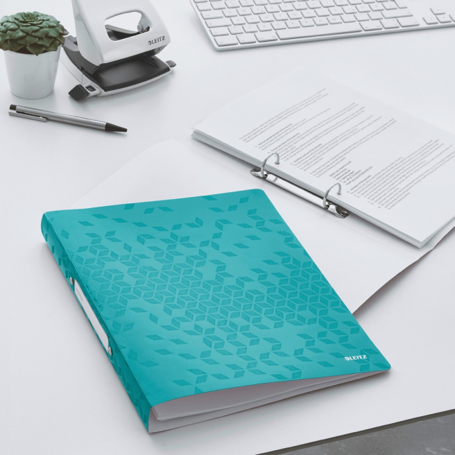 2-ringsmap van flexibel plastic Leitz WOW A4 - rug 3,2 cm 2-ringsmap van flexibel plastic Leitz WOW A4 - rug 3,2 cm