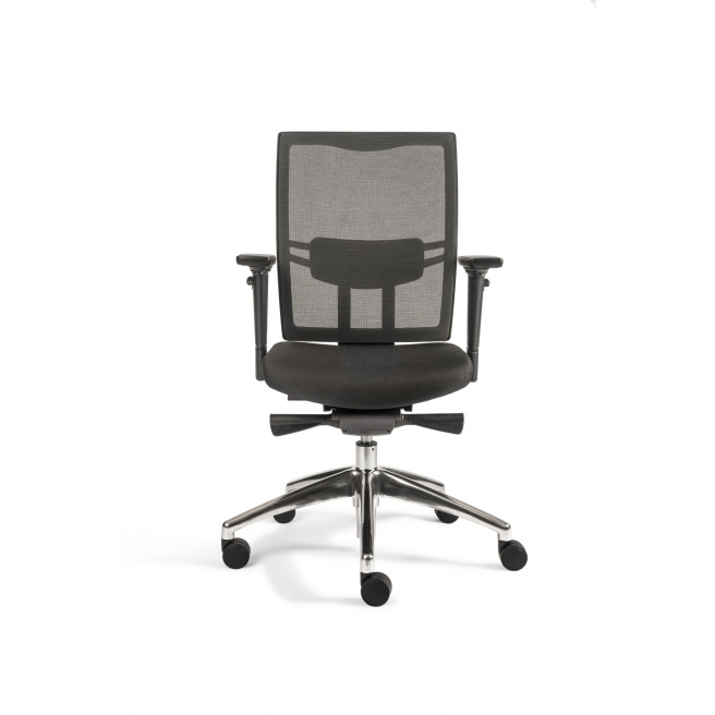 Chaise de bureau ergonomique haut de gamme - résille noire