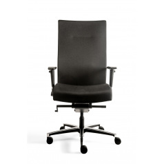 Chaise de bureau ergonomique MANAGER XL - tissu noir Chaise de bureau ergonomique MANAGER XL - tissu noir