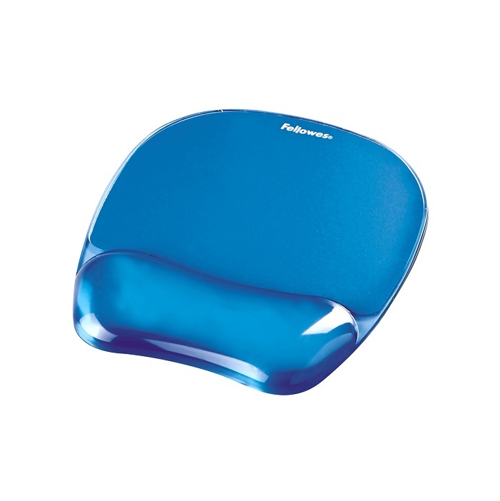 Fellowes Health-V Crystals Gel Microban Repose-poignets avec tapis de  souris bleu au meilleur prix sur