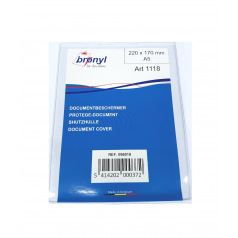 Plasticen transparante documentenhoes - eenvoudig