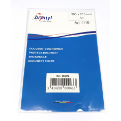 Plasticen transparante documentenhoes - eenvoudig
