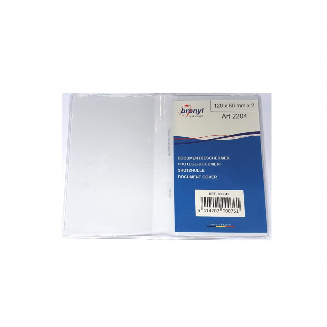 Etui protège-document en plastique transparent - double Etui protège-document en plastique transparent - double