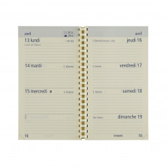 Brepols OPTIVISION ZAKAGENDA FR - 9 x 16 cm - 1 week op 2 pagina's