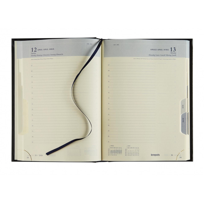 Brepols EURO-agenda - 14,8 x 21 cm - 1 dag per pagina Brepols EURO-agenda - 14,8 x 21 cm - 1 dag per pagina