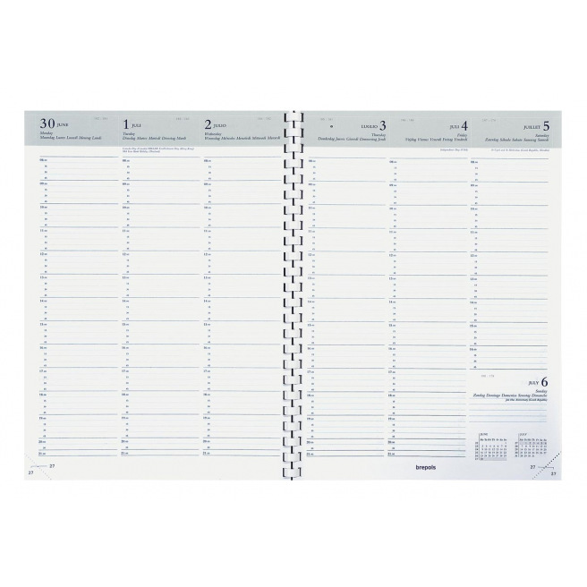 Brepols OMEGA Agenda - 21 x 29 cm - 1 week over 2 pagina's Brepols OMEGA Agenda - 21 x 29 cm - 1 week over 2 pagina's