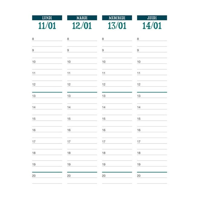 Agenda DE KAT - 18,5 x 22,7 cm - 1 week over 2 pagina's