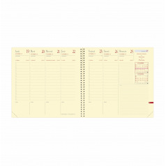 Agenda Quo Vadis EXECUTIF PRESTIGE - 16 x 16 cm - 1 week over 2 pagina's