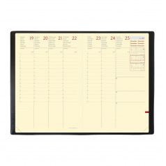 Agenda Quo Vadis MINISTRE PRESTIGE - 16 x 24 cm - 1 semaine sur 2 pages - Silk