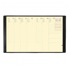 Agenda Quo Vadis PRESIDENT PRESTIGE - 21 x 27 cm - 1 semaine sur 2 pages - Silk