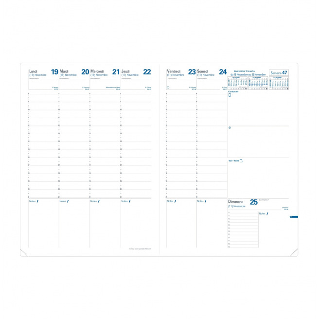 Agenda Quo Vadis CONSUL - 21 x 29,7 cm - 1 week over 2 pagina's Agenda Quo Vadis CONSUL - 21 x 29,7 cm - 1 week over 2 pagina's