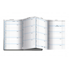 Planning Exacompta EXAPLAN 17 accordéon - 9 x 17,5 cm - 1 mois sur 2 pages