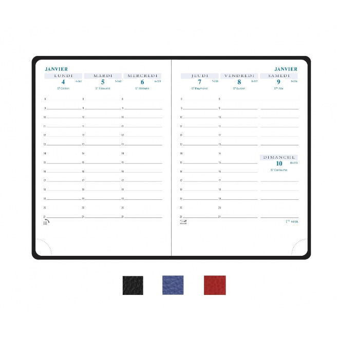 Agenda Exacompta HORIZONS 13 - 9 x 13 cm - 1 week op 2 pagina's Agenda Exacompta HORIZONS 13 - 9 x 13 cm - 1 week op 2 pagina's