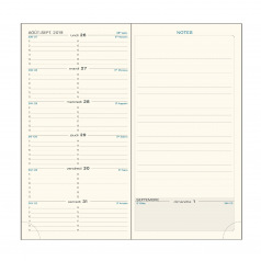 Agenda Exacompta ESPACE 17 - 9 x 17,5 cm - 1 week over 2 pagina's met notities
