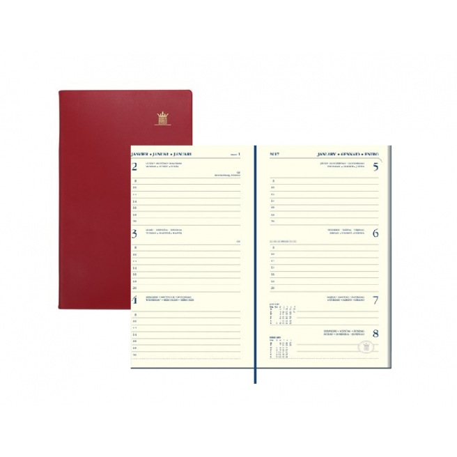 Agenda Ryam MEMOPLAN 7- 9 x 15 cm - 1 week op 2 pagina's