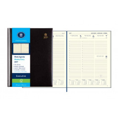 Ryam EXECUTIVE Agenda - 17 x 22 cm - 1 week over 2 pagina's Ryam EXECUTIVE Agenda - 17 x 22 cm - 1 week over 2 pagina's