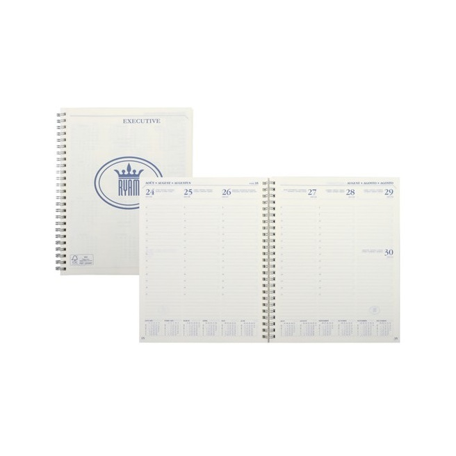 Agenda Ryam EXECUTIVE - 17 x 22 cm - 1 semaine sur 2 pages