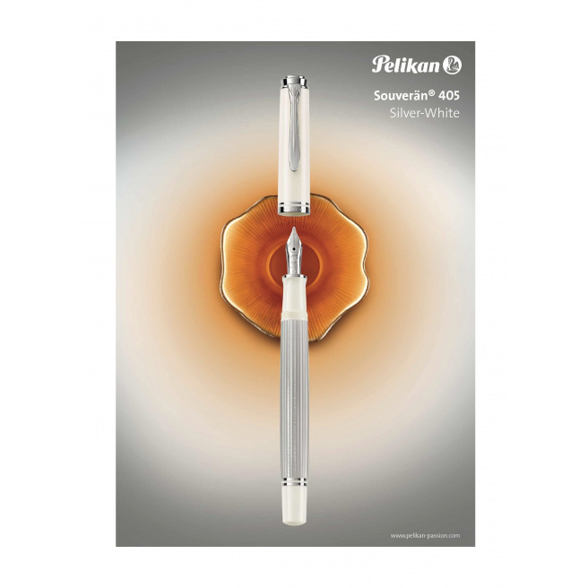 Pelikan SOUVERAN 405 WIT-ZILVER Pelikan SOUVERAN 405 WIT-ZILVER