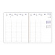 Agenda Oberthur SEMAINIER 25 - 16 x 24 cm - 1 semaine sur 2 pages