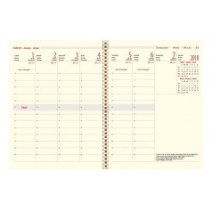 Agenda Oberthur SEMAINIER 27 - 20 x 27 cm - 1 semaine sur 2 pages