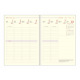 Agenda Oberthur SEMAINIER 30 - 21 x 30 cm - 1 semaine sur 2 pages - recharge seule