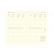 Oberthur hervulbare planner - 1 week op 2 pagina's - verticale raster