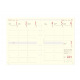 Oberthur hervulbare planner - 1 week op 2 pagina's - verticale raster