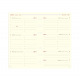 Herlaadbare planner Oberthur - 1 week op 2 pagina's - horizontaal rooster