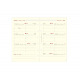 Herlaadbare planner Oberthur - 1 week op 2 pagina's - horizontaal rooster