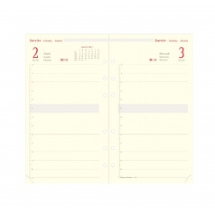 Recharge organiser Oberthur - 1 jour par page - FORMAT 17 - 10 x 17 cm Recharge organiser Oberthur - 1 jour par page - FORMAT 17 - 10 x 17 cm