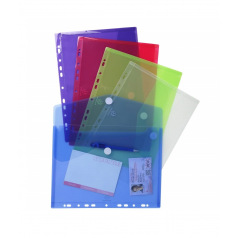 Pochettes perforées lisses A4 - qualité intermédiaire - sachet de 100