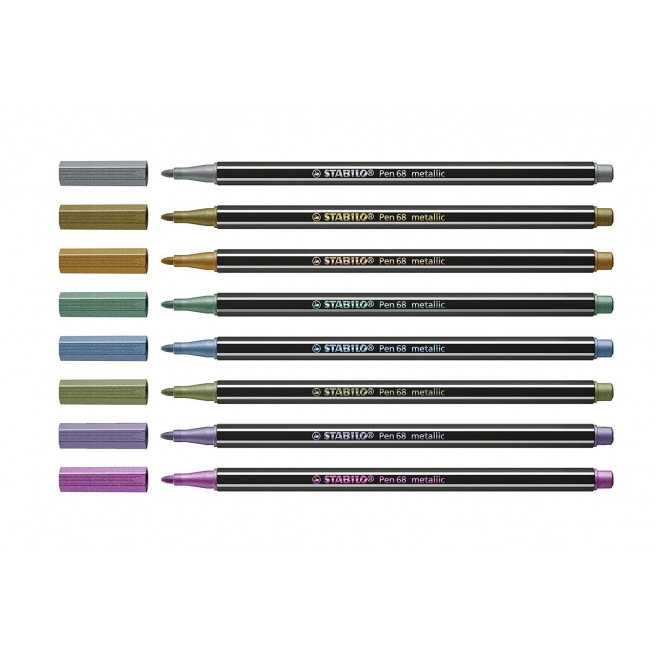 Stabilo PEN 68 METALLIC viltstift Stabilo PEN 68 METALLIC viltstift
