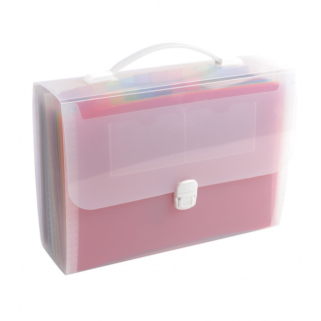 Exacompta CRYSTAL mapkoffer met harmonicavakken - 24 compartimenten Exacompta CRYSTAL mapkoffer met harmonicavakken - 24 compartimenten