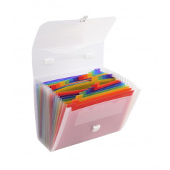 Exacompta CRYSTAL mapkoffer met harmonicavakken - 24 compartimenten Exacompta CRYSTAL mapkoffer met harmonicavakken - 24 compartimenten