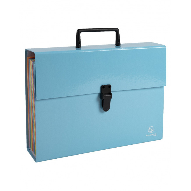 Exacompta AQUAREL accordeon sorteerkoffer - 18 compartimenten Exacompta AQUAREL accordeon sorteerkoffer - 18 compartimenten