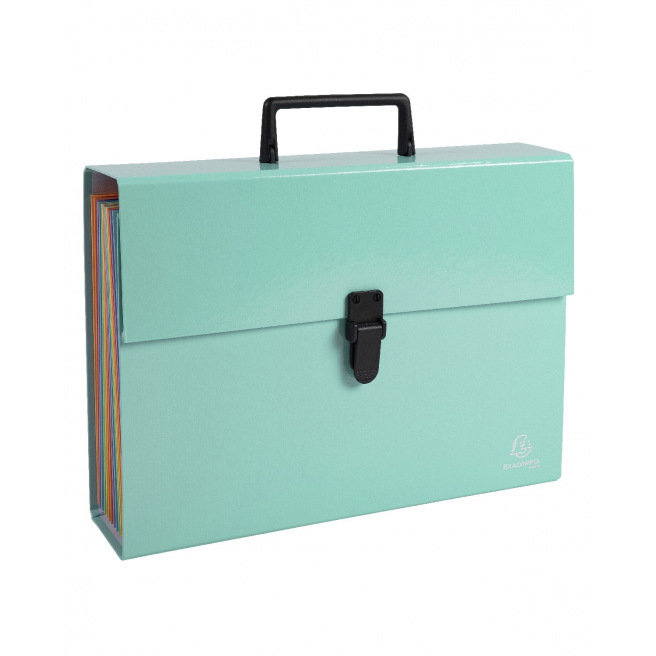 Exacompta AQUAREL accordeon sorteerkoffer - 18 compartimenten Exacompta AQUAREL accordeon sorteerkoffer - 18 compartimenten