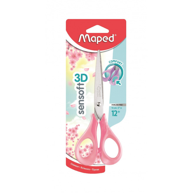 Ciseaux Maped SENSOFT 3D PASTEL Ciseaux Maped SENSOFT 3D PASTEL
