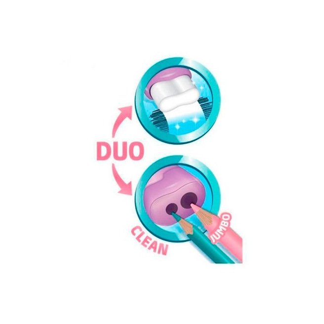 Duo taille-crayons & gomme Maped CONNECT PASTEL