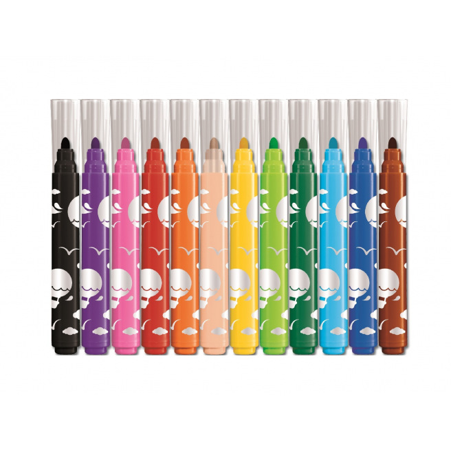 Feutres de coloriage Maped COLOR'PEPS MY FIRST JUMBO - pointe extra-large - étui de 12