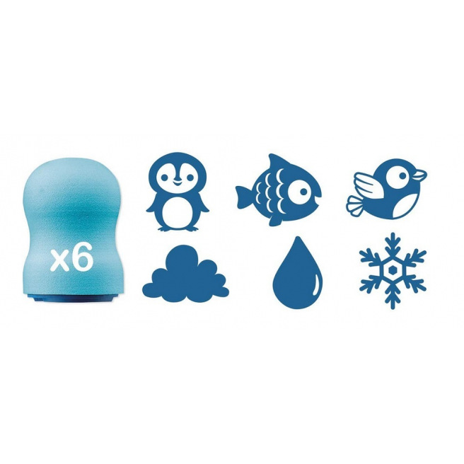Set van 6 inktstempels MAPED CREATIV voor kinderen Set van 6 inktstempels MAPED CREATIV voor kinderen