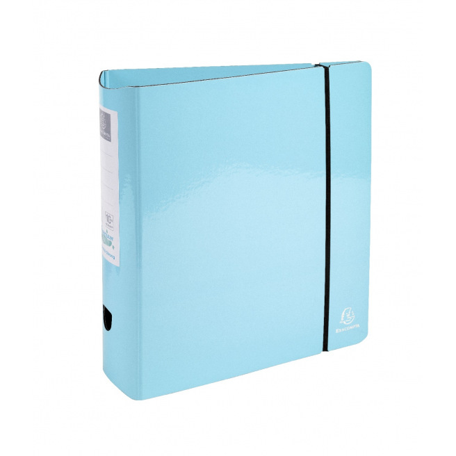 Exacompta AQUAREL hefboommap van karton - A4 - ronde rug 8 cm met elastiek Exacompta AQUAREL hefboommap van karton - A4 - ronde rug 8 cm met elastiek