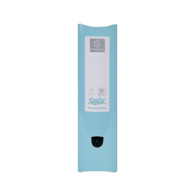 Classeur à levier Exacompta AQUAREL en carton - A4 - dos arrondi 8 cm avec élastique Classeur à levier Exacompta AQUAREL en carton - A4 - dos arrondi 8 cm avec élastique