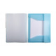 Sorteerder met 3 kleppen en elastieken Exacompta CHROMALINE PASTEL van plastic - 6 compartimenten