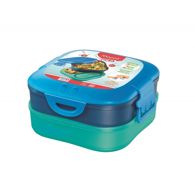 Boîte à déjeuner 3 en 1 MAPED PICNIK CONCEPT KIDS bleue 1,4 L