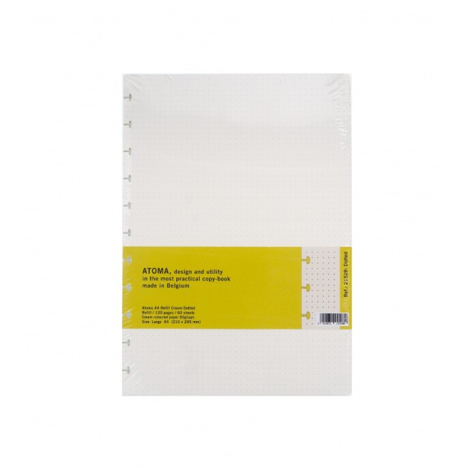 Recharge pour cahier ATOMA - papier crème Recharge pour cahier ATOMA - papier crème